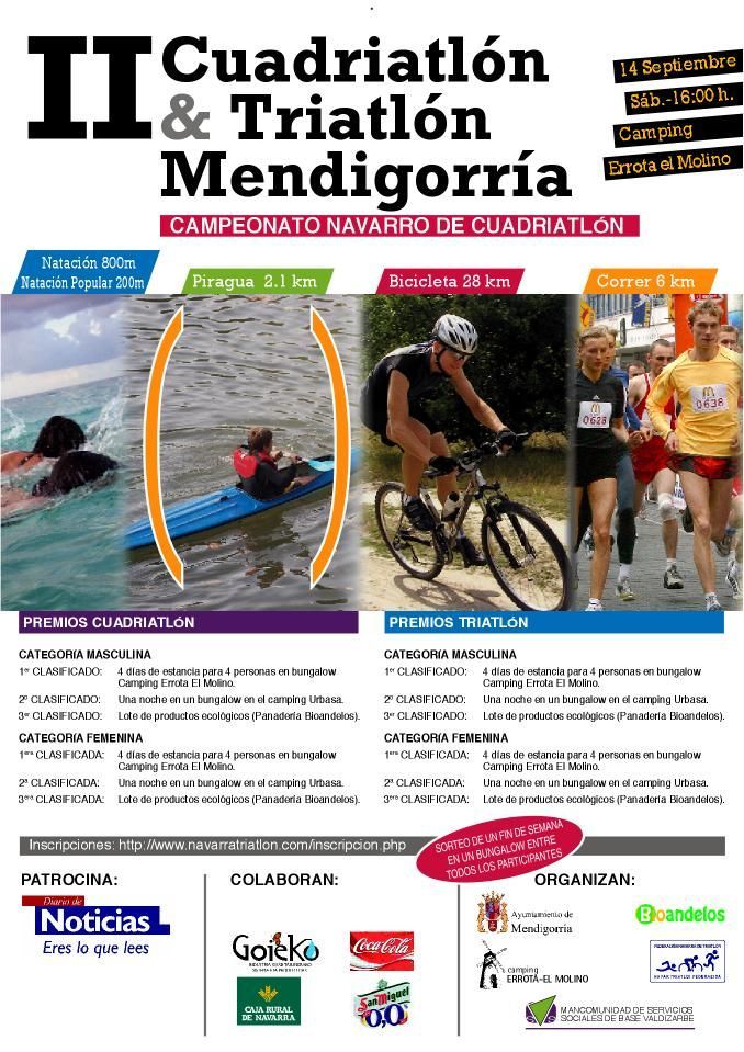 &Uacute;ltimo triatl&oacute;n de la temporada Navarra en Mendigorria